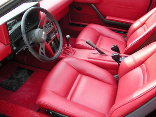 Lancia Montecarlo Red Interior