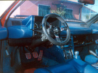 Lancia Montecarlo Blue Interior